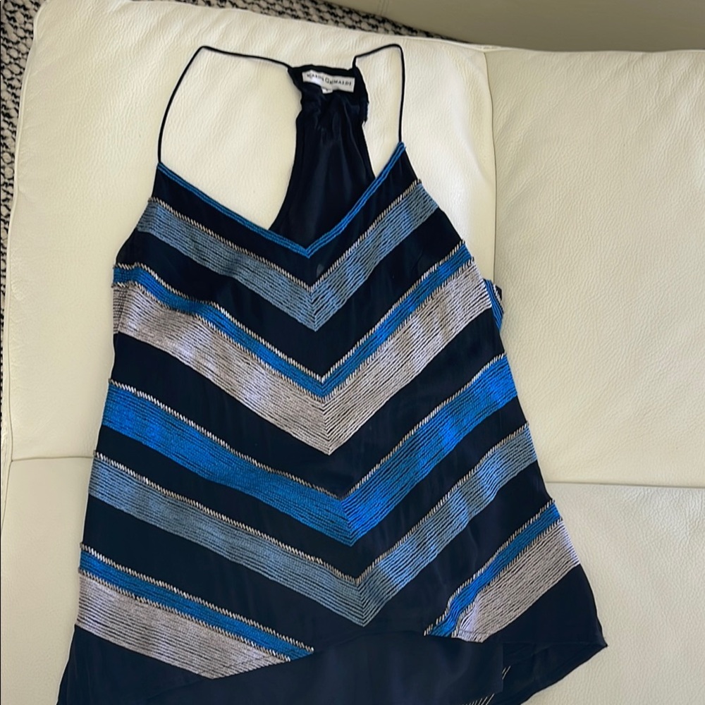 Karina Grimaldi Multicolored V-Neck Sleeveless Camisole Top